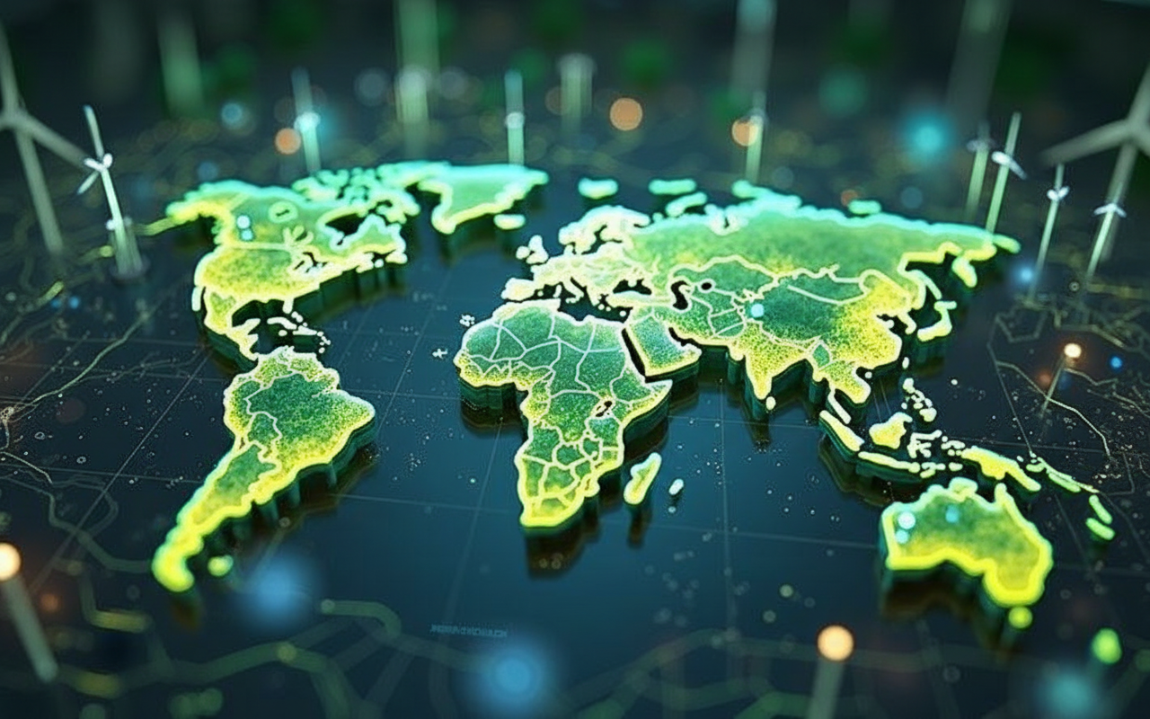 Global presence map (illustrative)